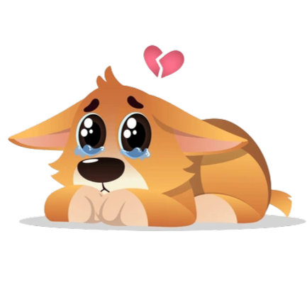 Heartbroken dog